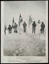 Image of Men and Flags at the North Pole